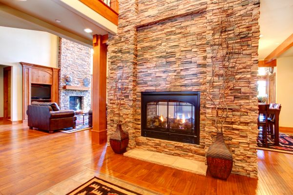 Stone Hearth Installation in Saint Petersburg